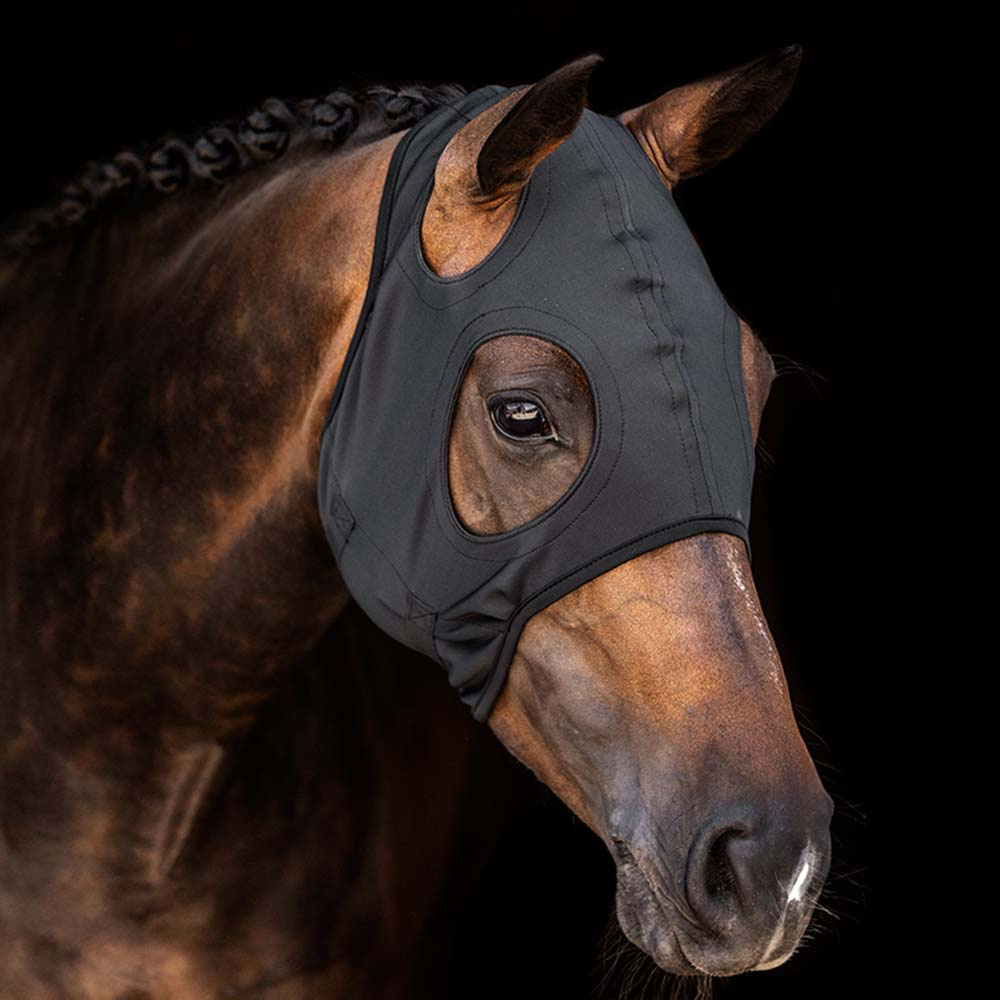 Beruhigungsmaske Titanium ohne Ohren Schwarz