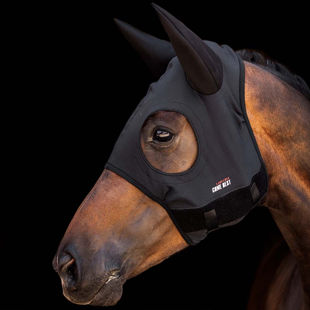 Beruhigungsmaske Titanium Soundless mit Ohren Schwarz