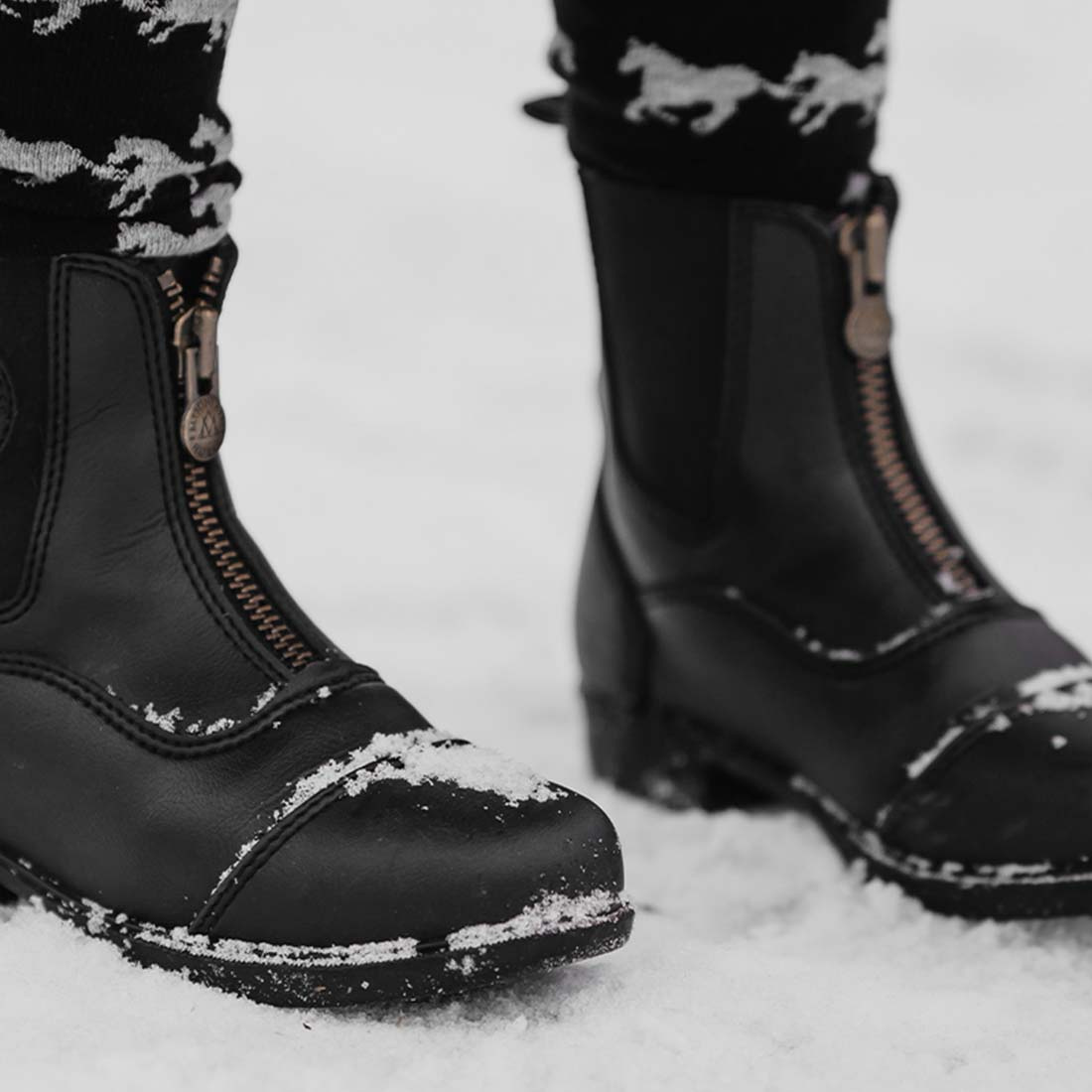 Winterreitstiefeletten Jr Veganza Young Winter Paddock Schwarz