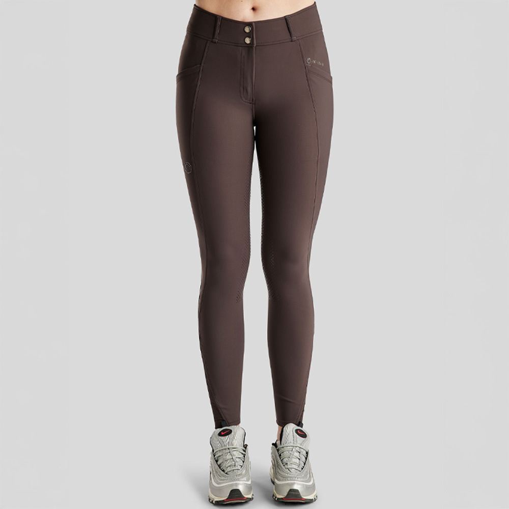 Reithose MoZida Refined Crystals Full Grip Braun