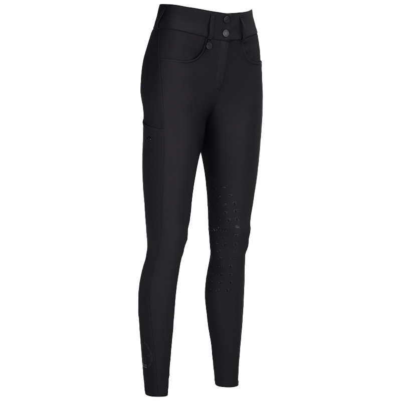 Reithose Amia SD Kniebesatz Schwarz