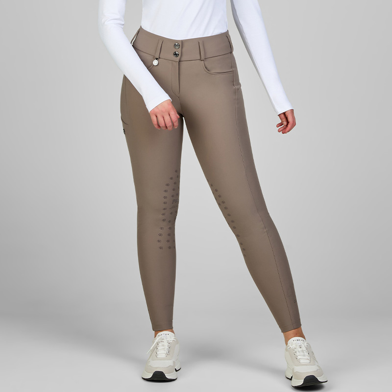 Reithose Amia SD Kniebesatz Beige