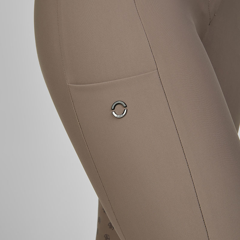 Reithose Amia SD Kniebesatz Beige