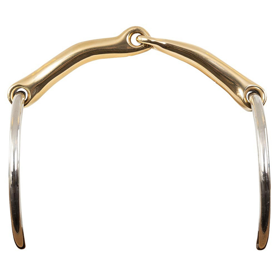 Zweiteiliges Gebiss mit Lock Up Soft Contact Magic System 12mm