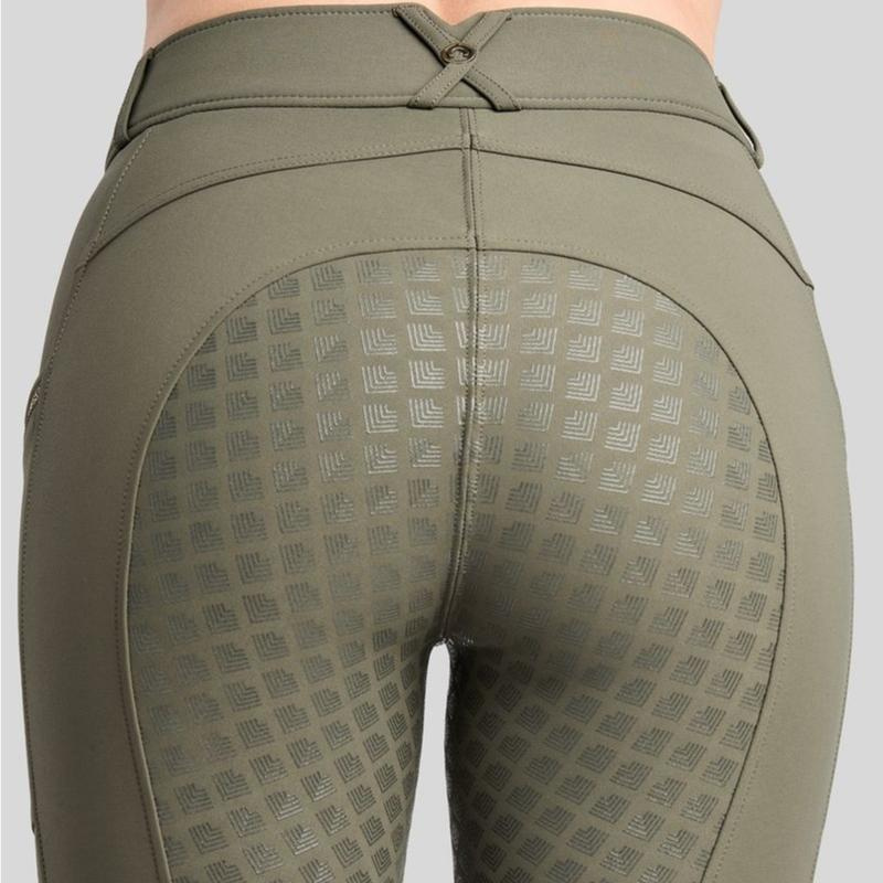 Reithose MoVeronica Crystaltape Full Grip Forest Green