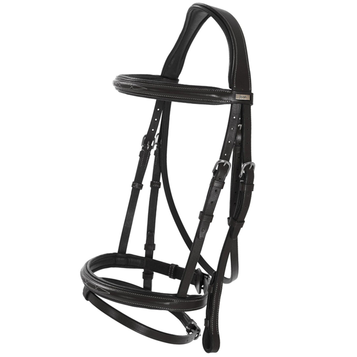 Trense Fancy Slim Selected Schwarz/Silber