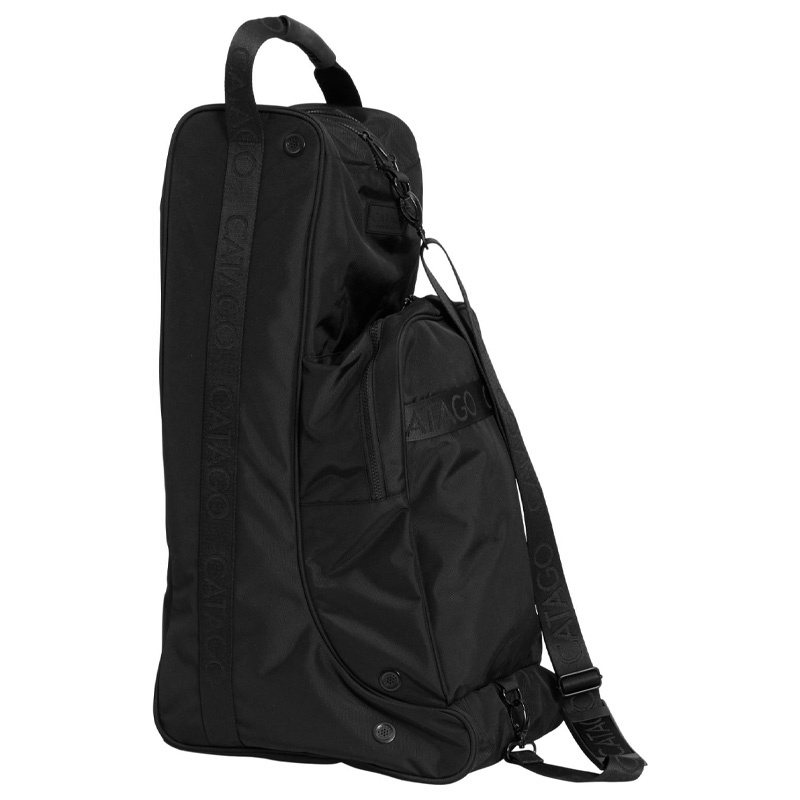 Helm- & Stiefeltasche Logo Schwarz