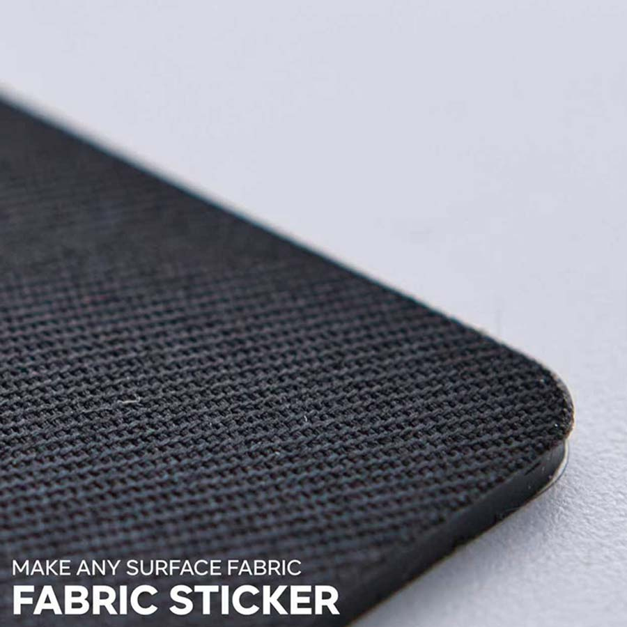 Befestigungspatch für Reithelm Fabric Sticker 2-pack Schwarz