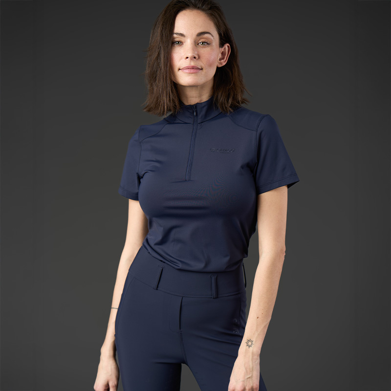 Reitoberteil Thelma 1/4 Zip Marineblau