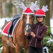Vielseitigkeitsschabracke Weihnachten Rot/Weiß Vielseitigkeitsschabracke Weihnachten Rot/Weiß