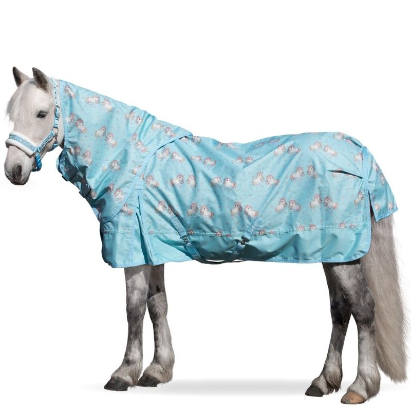 Regendecke Basic Plus Unicorn Edition 600D 50g Blau
