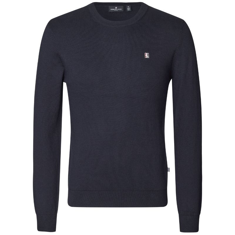 Pullover Classic Mens O-Neck Marineblau