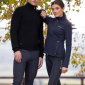 Winter-Reitleggings Classic Brushed Full Grip Marineblau Winter-Reitleggings Classic Brushed Full Grip Marineblau