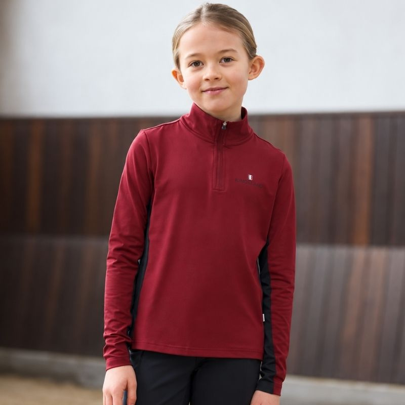 Reitshirt Kinder/Junior Classic Training Shirt Bordeaux