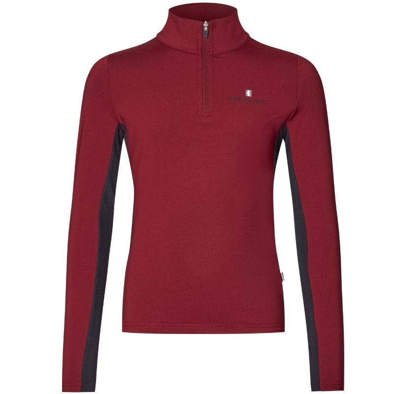 Reitshirt Kinder/Junior Classic Training Shirt Bordeaux