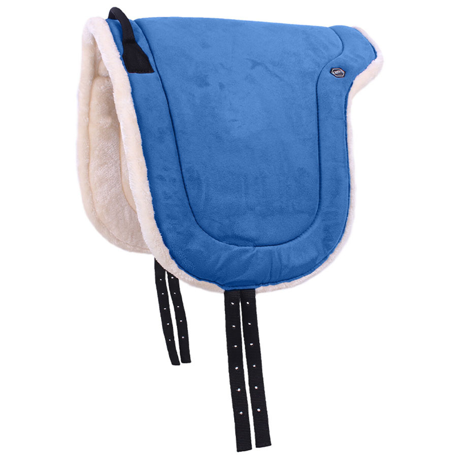Reitpad Fauxfur Blau