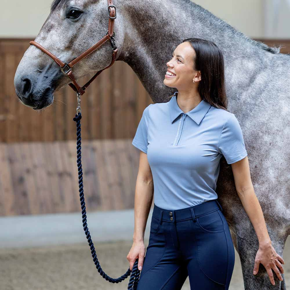Reitoberteil Nash 1/4 Zip Hellblau