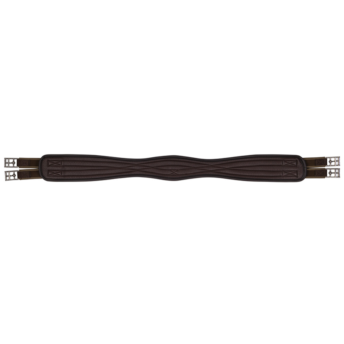 Anatomischer Sattelgurt Basic Pro Braun