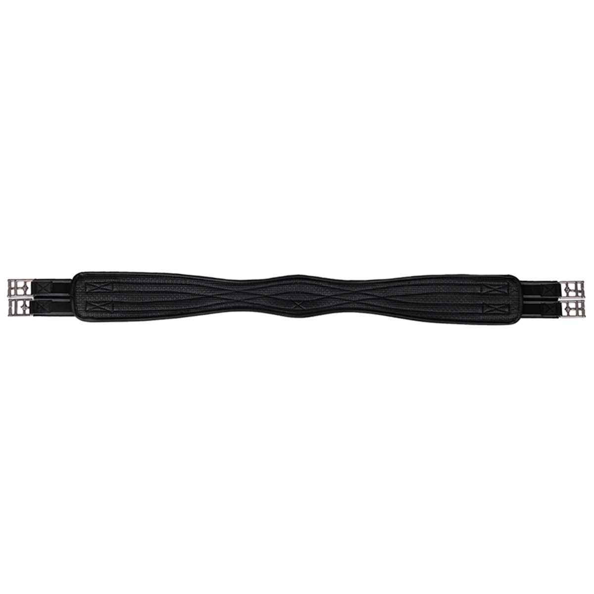 Anatomischer Sattelgurt Basic Pro Schwarz