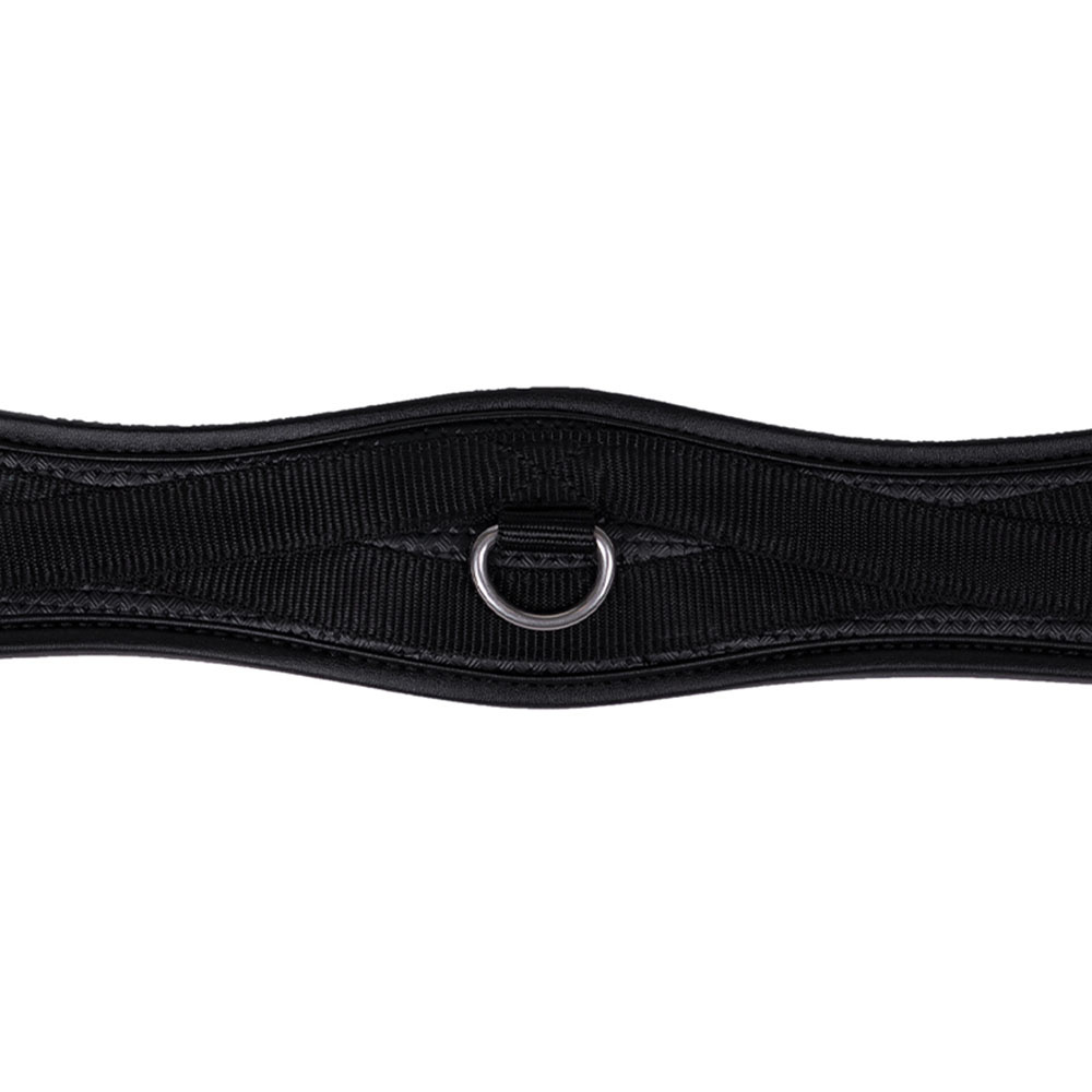 Anatomischer Sattelgurt Basic Pro Schwarz