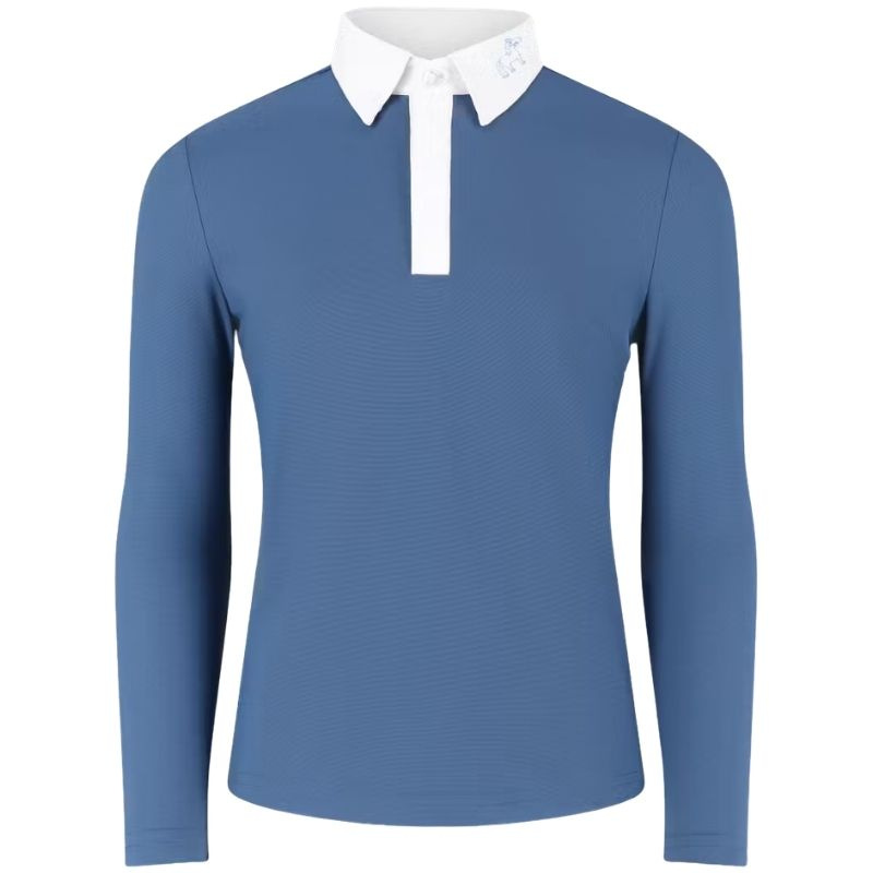 Turniershirt Kinder/Junior Boy Osaka Long Sleeve Blau