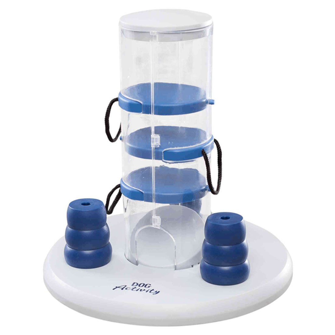 Aktivitätsspielzeug Dog Activity Gambling Tower Level 2 Blau/Weiß