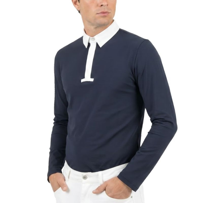 Turniershirt Herren Classic Long Sleeve Marineblau