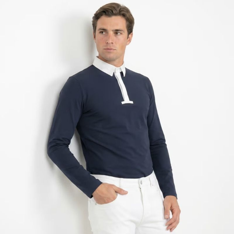 Turniershirt Herren Classic Long Sleeve Marineblau