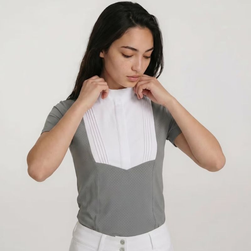 Turniershirt Heritage Air Short Sleeve Grau
