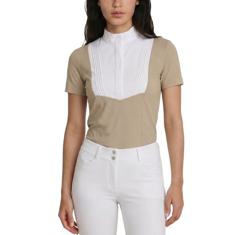 Turniershirt Heritage Air Short Sleeve Beige