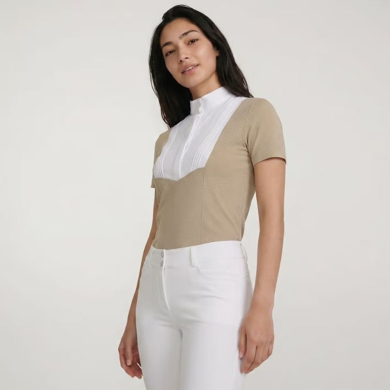 Turniershirt Heritage Air Short Sleeve Beige