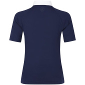 Turniershirt Classic Glitter Zipper Short Sleeve Marineblau Turniershirt Classic Glitter Zipper Short Sleeve Marineblau
