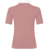 Turniershirt Classic Glitter Zipper Short Sleeve Altrosa Turniershirt Classic Glitter Zipper Short Sleeve Altrosa