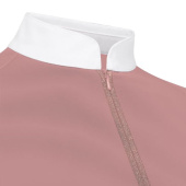 Turniershirt Classic Glitter Zipper Short Sleeve Altrosa Turniershirt Classic Glitter Zipper Short Sleeve Altrosa