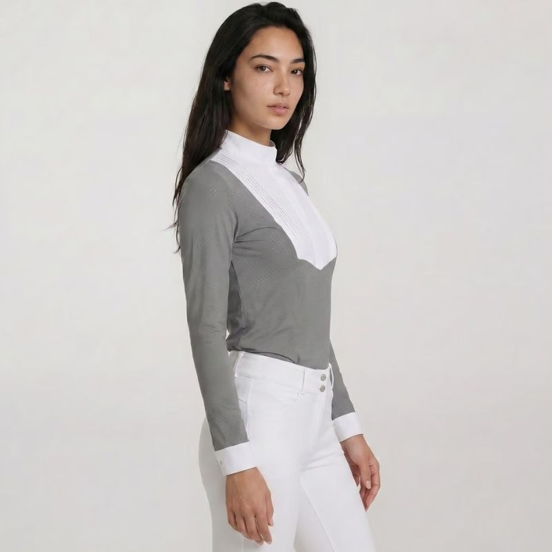 Turniershirt Heritage Air Long Sleeve Grau