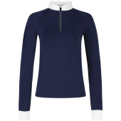 Turniershirt Classic Glitter Zipper Long Sleeve Marineblau Turniershirt Classic Glitter Zipper Long Sleeve Marineblau