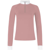 Turniershirt Classic Glitter Zipper Long Sleeve Altrosa Turniershirt Classic Glitter Zipper Long Sleeve Altrosa