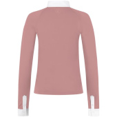 Turniershirt Classic Glitter Zipper Long Sleeve Altrosa Turniershirt Classic Glitter Zipper Long Sleeve Altrosa