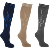 Reitsocken Flex 3-pack Navy/Beige/Grau Reitsocken Flex 3-pack Navy/Beige/Grau