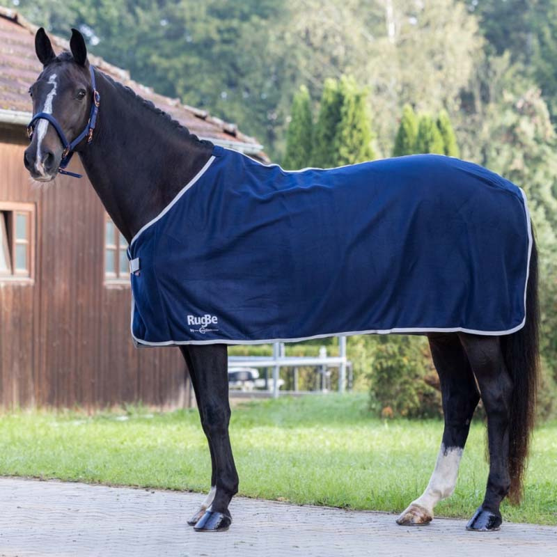 Fleecedecke RugBe Economic Marineblau