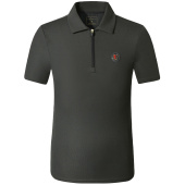T-Shirt Herren Anniversary 1/2 Zip Grau T-Shirt Herren Anniversary 1/2 Zip Grau