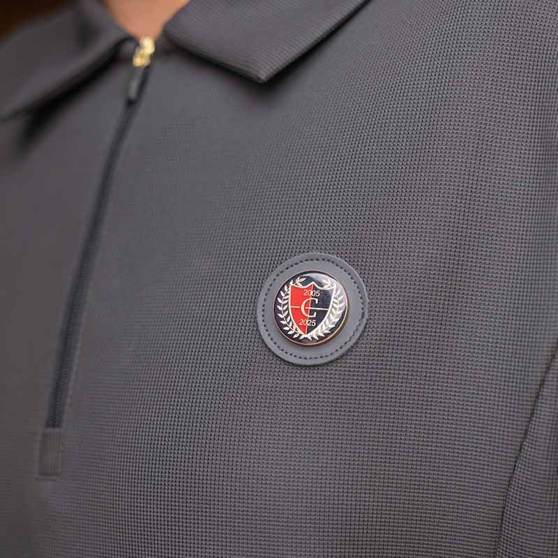 T-Shirt Herren Anniversary 1/2 Zip Grau