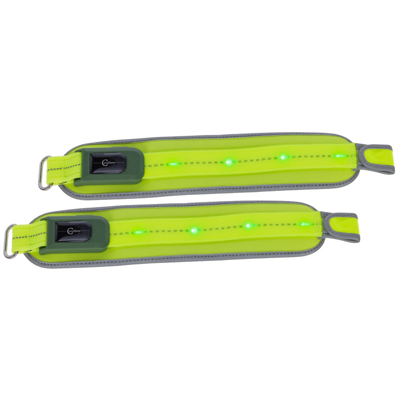 Beinreflektoren High-Visibility LED 2-pack Gelb