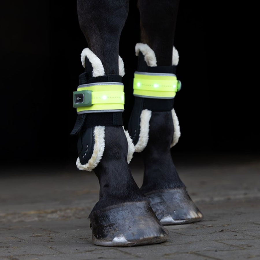 Beinreflektoren High-Visibility LED 2-pack Gelb