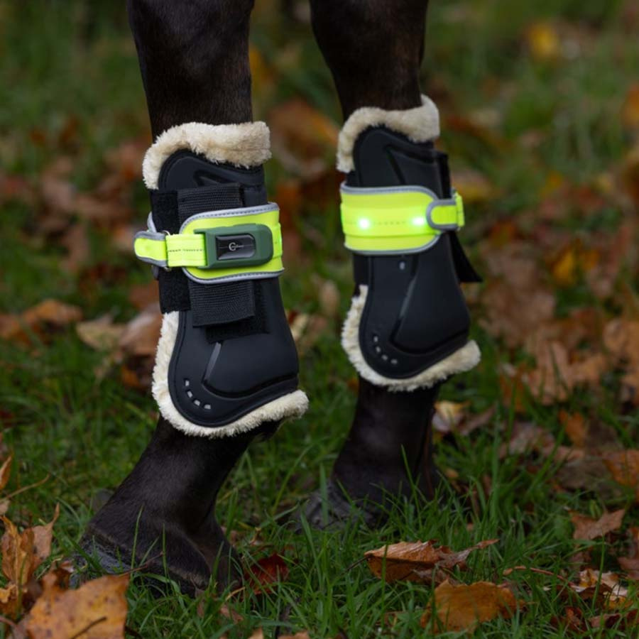 Beinreflektoren High-Visibility LED 2-pack Gelb