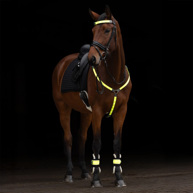 Hoofdband High-Visibility LED Gelb