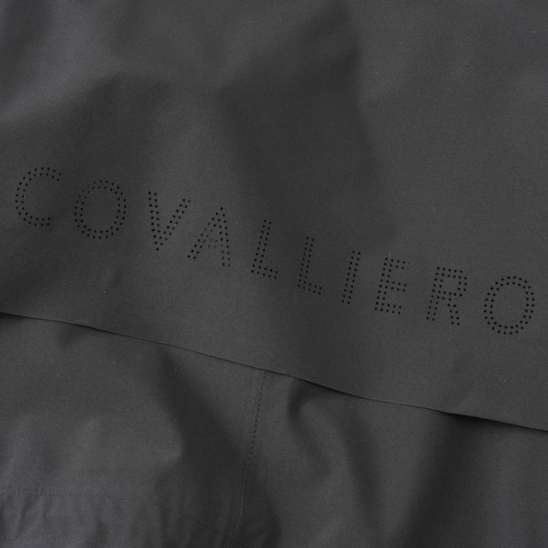 Regenmantel 2-Way Zip Schwarz