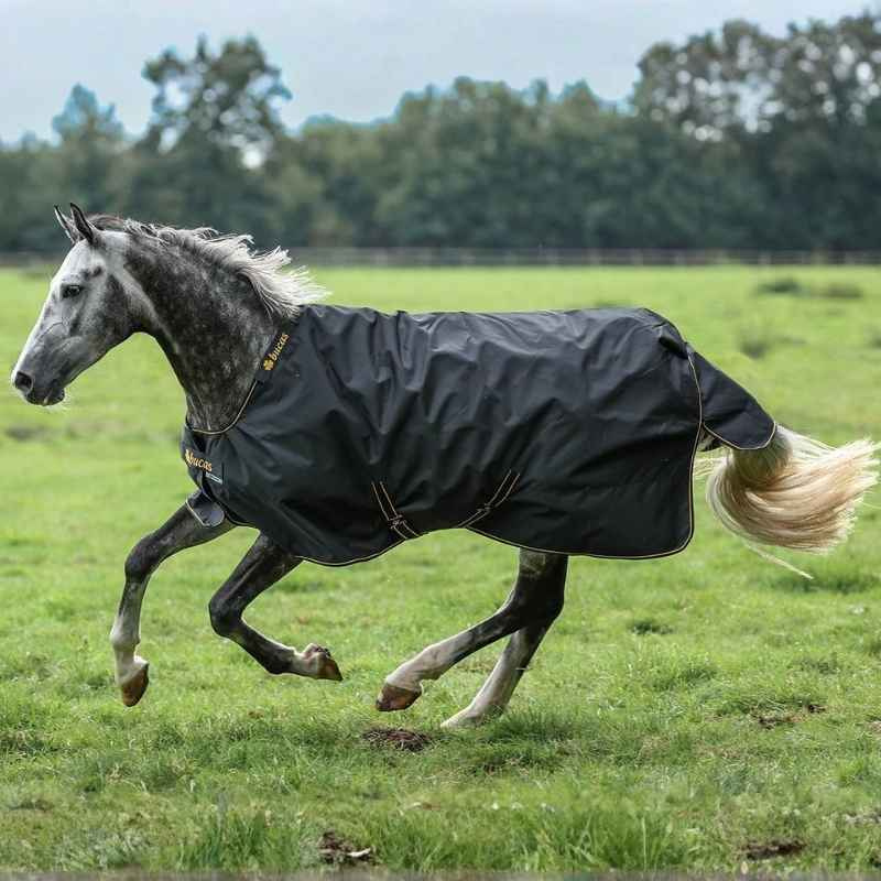 Outdoordecke Irish Turnout 100g Schwarz/Gold