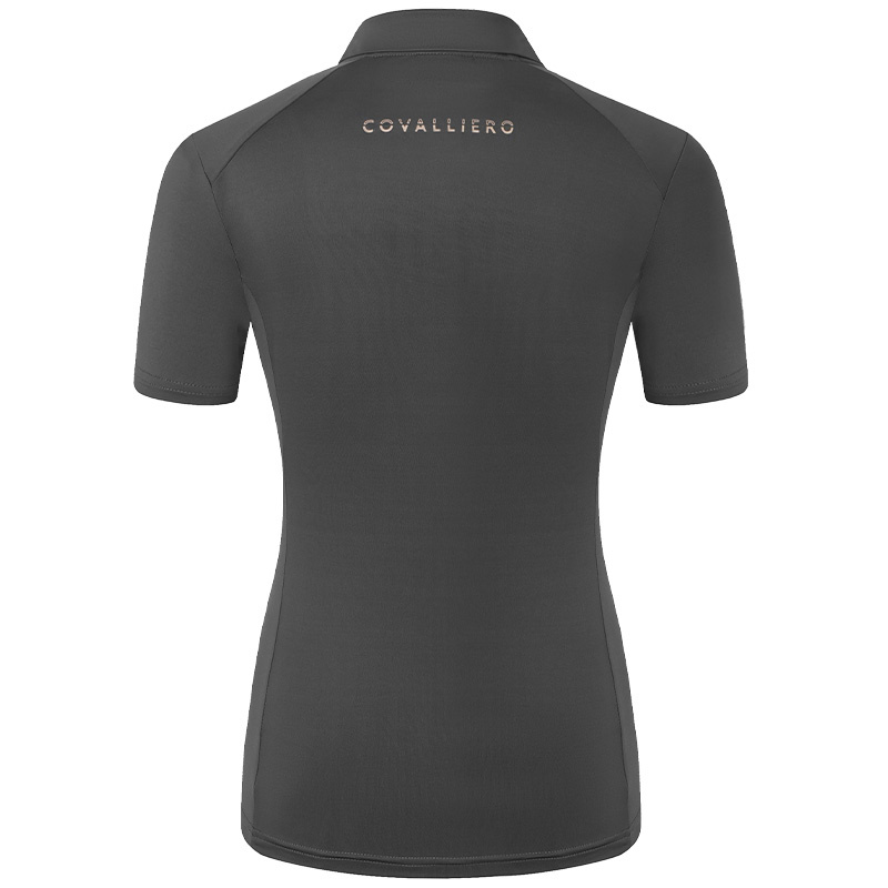 Reitshirt Polo Schwarz