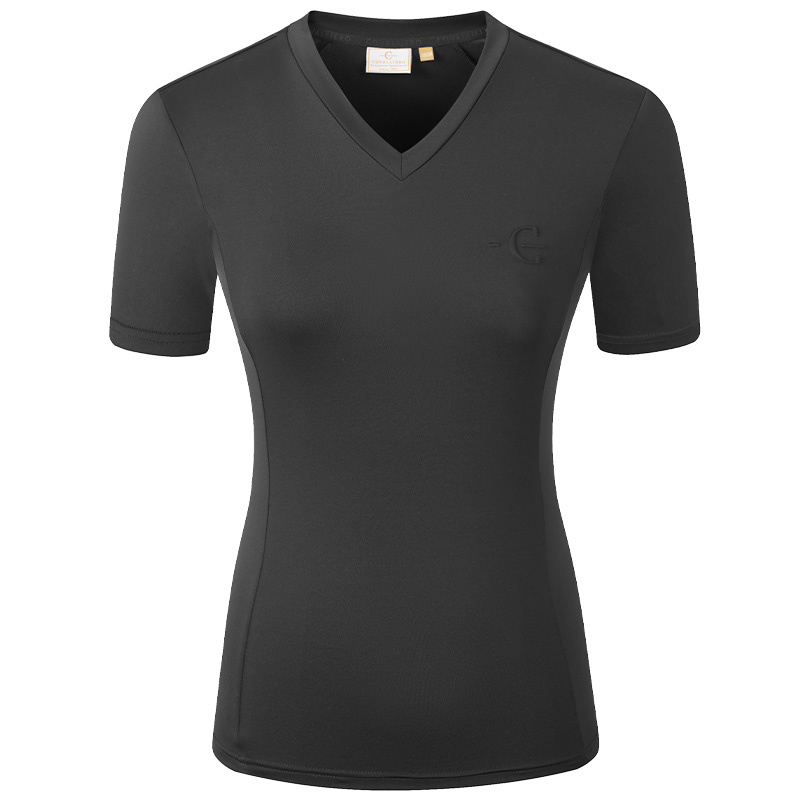 T-Shirt V-Neck Schwarz